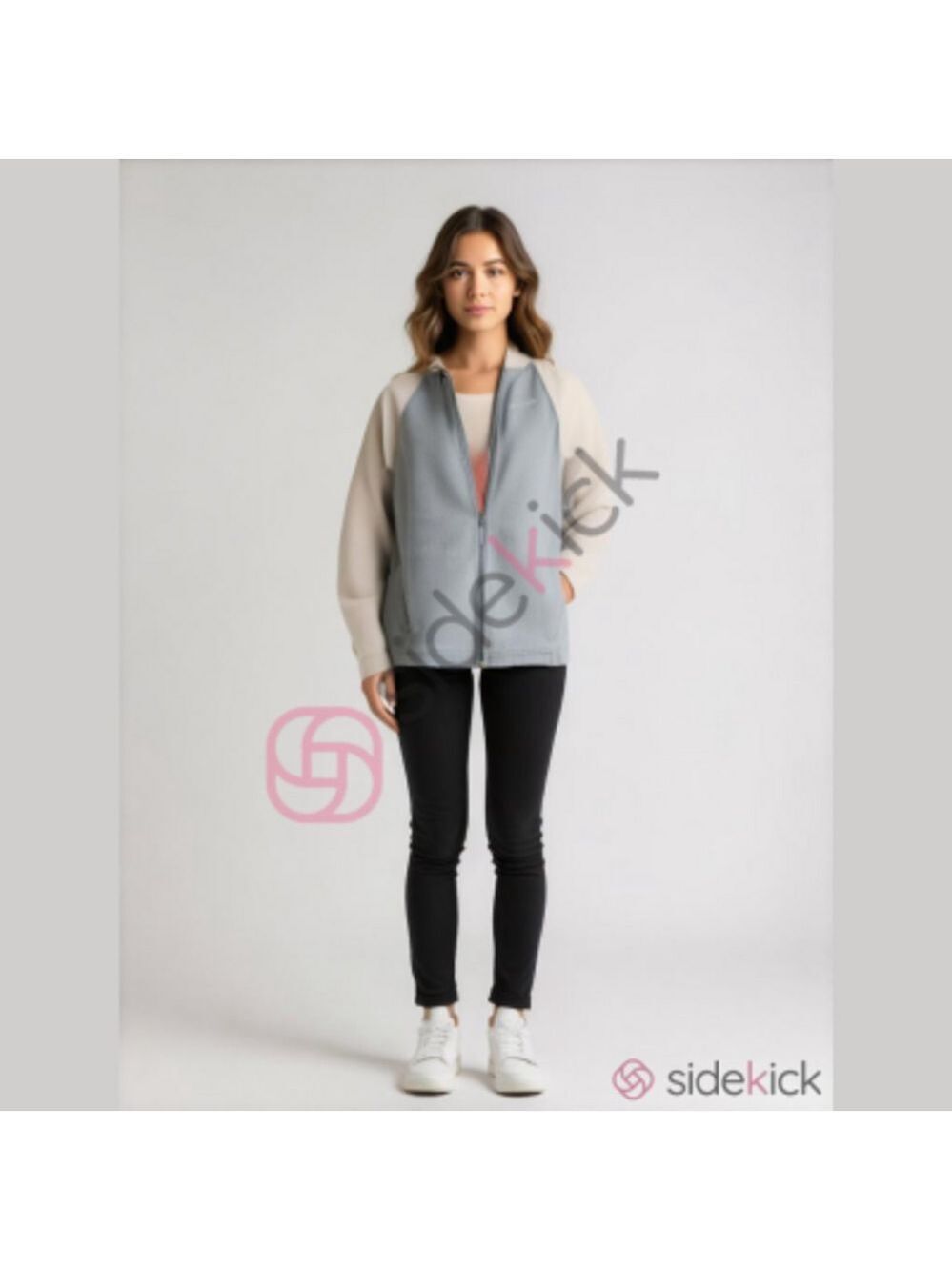 Girl's L Columbia fleece zip-up jacket with front pockets
